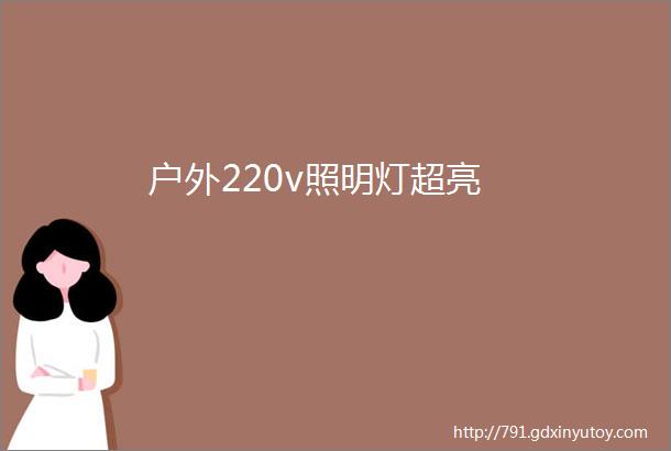 户外220v照明灯超亮