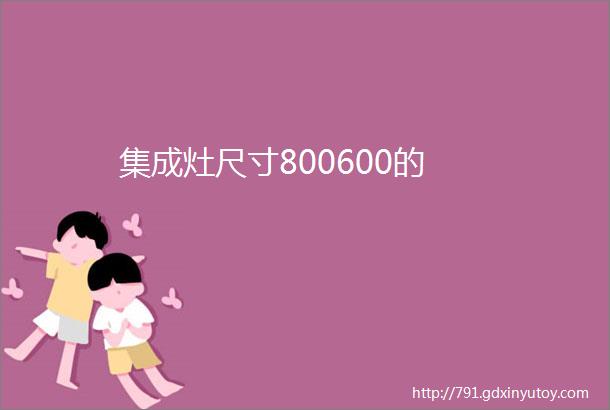 集成灶尺寸800600的