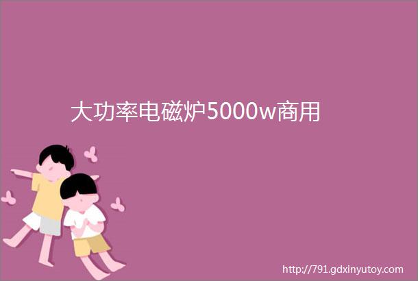 大功率电磁炉5000w商用