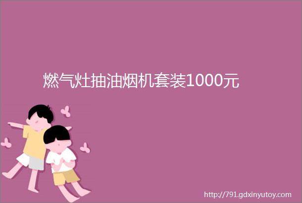 燃气灶抽油烟机套装1000元