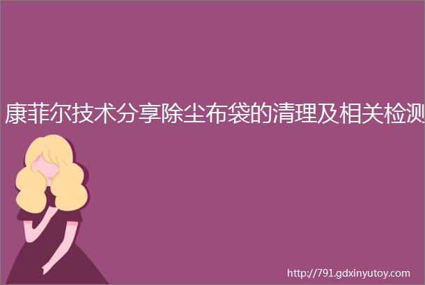 康菲尔技术分享除尘布袋的清理及相关检测