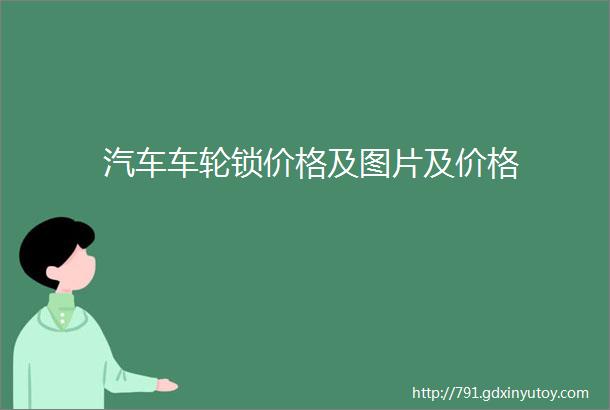 汽车车轮锁价格及图片及价格