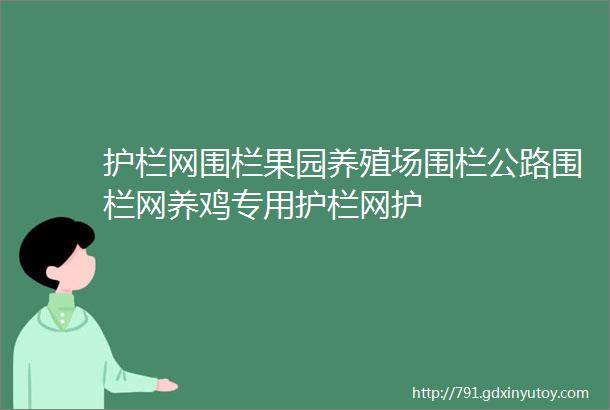 护栏网围栏果园养殖场围栏公路围栏网养鸡专用护栏网护