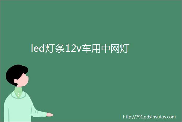 led灯条12v车用中网灯