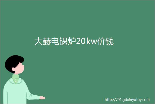 大赫电锅炉20kw价钱