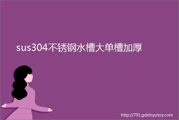 sus304不锈钢水槽大单槽加厚