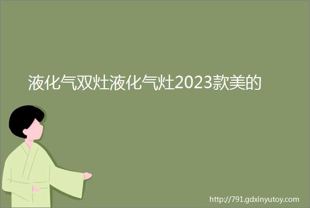 液化气双灶液化气灶2023款美的