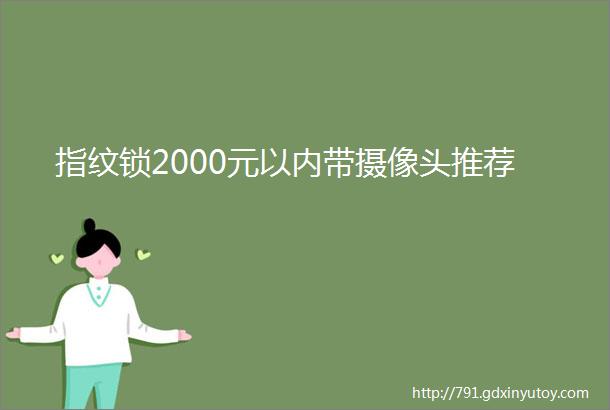 指纹锁2000元以内带摄像头推荐