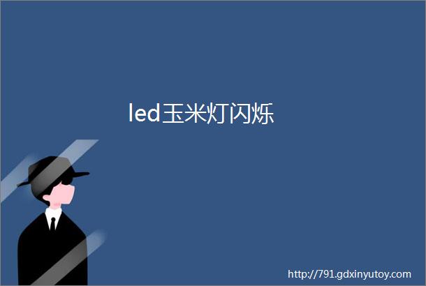 led玉米灯闪烁