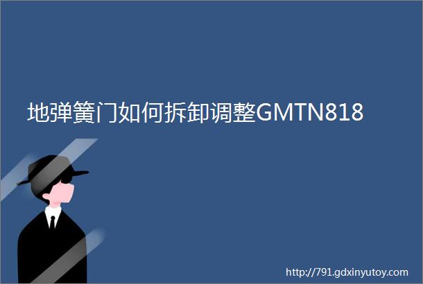 地弹簧门如何拆卸调整GMTN818