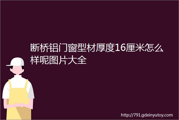 断桥铝门窗型材厚度16厘米怎么样呢图片大全