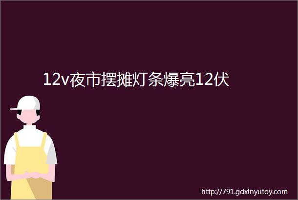 12v夜市摆摊灯条爆亮12伏