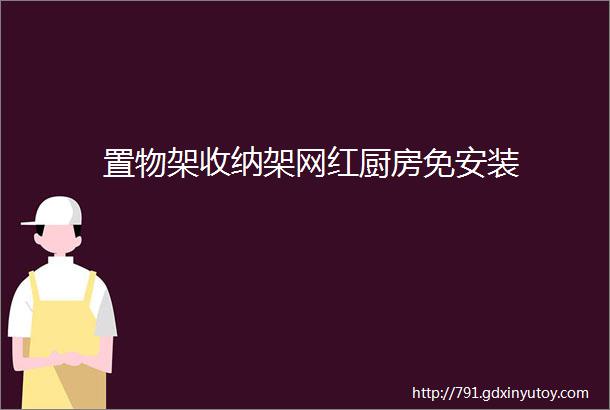 置物架收纳架网红厨房免安装