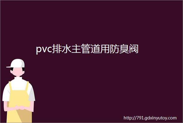 pvc排水主管道用防臭阀