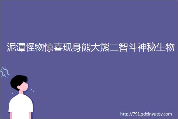 泥潭怪物惊喜现身熊大熊二智斗神秘生物