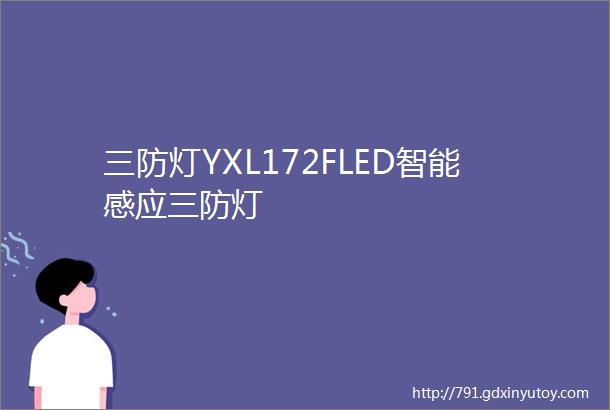 三防灯YXL172FLED智能感应三防灯