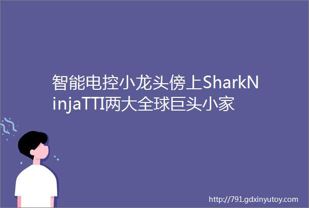 智能电控小龙头傍上SharkNinjaTTI两大全球巨头小家电及电动工具产品开始放量