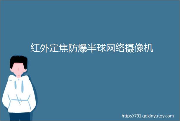 红外定焦防爆半球网络摄像机