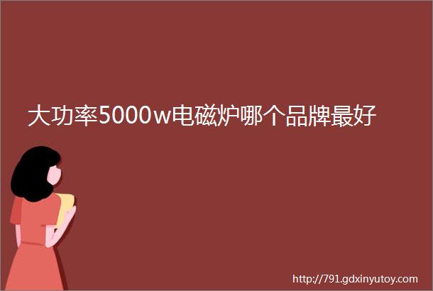 大功率5000w电磁炉哪个品牌最好