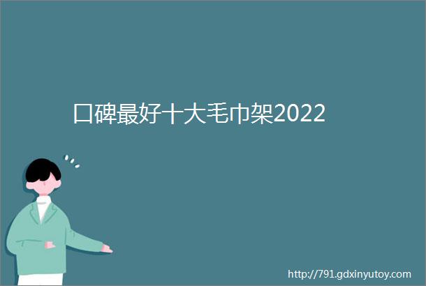 口碑最好十大毛巾架2022