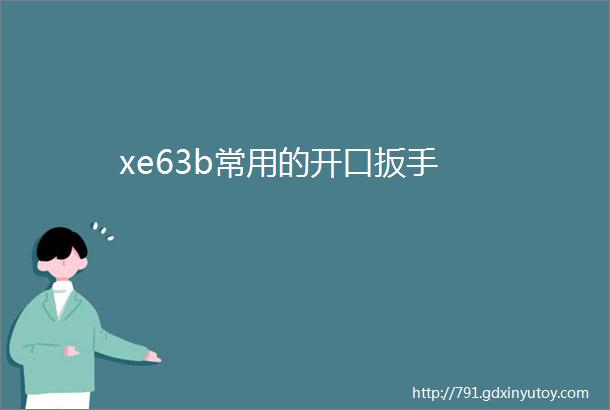 xe63b常用的开口扳手