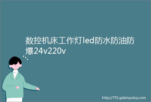 数控机床工作灯led防水防油防爆24v220v