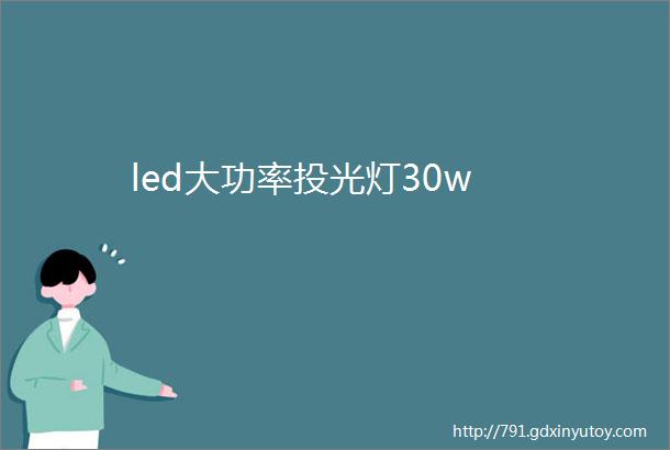 led大功率投光灯30w